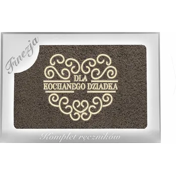 OSUŠKA S VÝŠIVKOU DÁREK PRO DĚDEČKA KE DNI DĚDEČKŮ KONEY HNĚDÁ