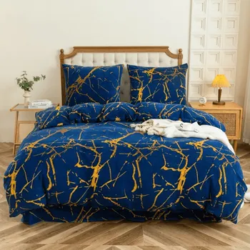 Povlečení Mikroplyšové povlečení AXIS modré Rozměr povlečení: 70 x 80 cm | 140 x 200 cm