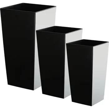 Květináč Květináč plast černý Kadax 29 cm x 29 cm x 57,5 cm