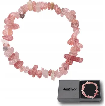 Náramek Náramek Unisex s Křemenem Jahodovým Korálky 5-8 mm Nastavitelný