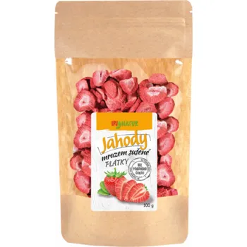 Sušená potravina JAHODY PLÁTKY mrazem sušené 100g IPJ NATUR