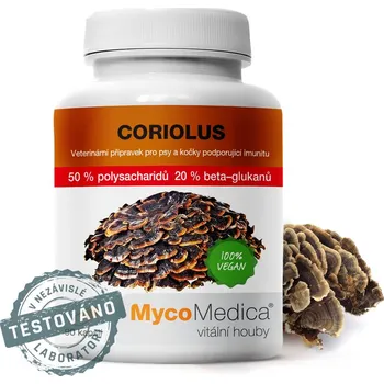 Zdraví CORIOLUS 50 % 90 kapslí - MYCOMEDICA