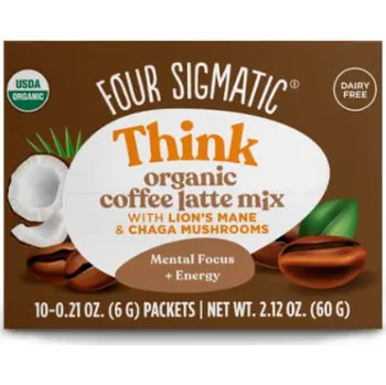 Instantní nápoj Lion´s Mane Mushroom Coffee Latte Mix BIO 10 sáčků Four Sigmatic