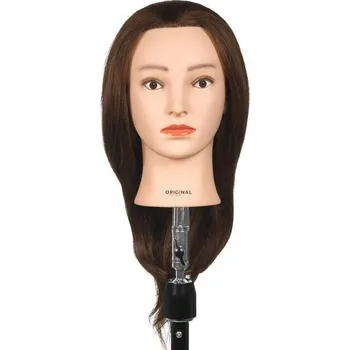 česací hlava Cvičná hlava ELENA - 100% lidské vlasy