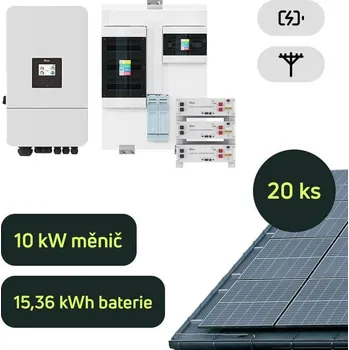 solární set Ecoprodukt Hybrid Deye 10kWp 15,36kWh 3-fázový hybridní systém na klíč