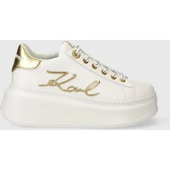 Dámská obuv Kožené tenisky Karl Lagerfeld ANAKAPRI KL63510A.01G bílá 00X, EUR 39