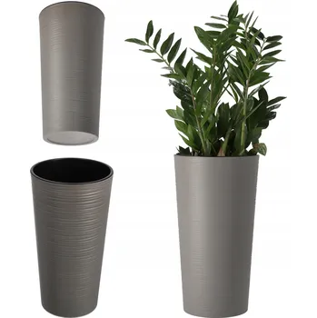 Květináč Květináč 46,5 x 25 cm plast šedý
