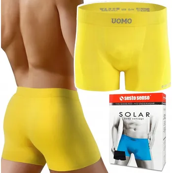 Boxerky SESTO SENSO SOLAR Bezešvé, ŽLUTÁ, S/M
