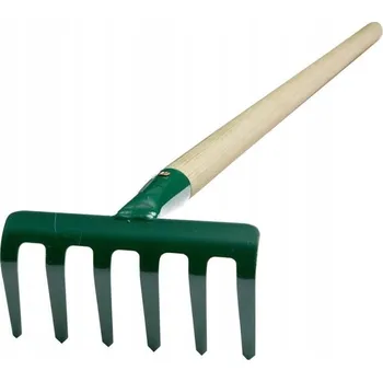 Hrábě Hrábě, 6 zubů, s násadou 100 cm, FED