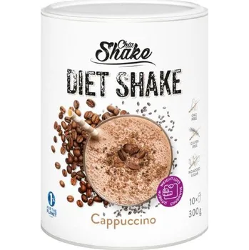 Protein Dietní koktejl 10 jídel - DIET SHAKE - VARIANTY 300 g CHIA SHAKE PŘÍCHUŤ: CAPPUCINO