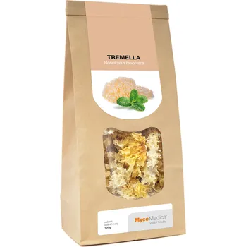 Zdraví TREMELLA SUŠENÁ - BYLINA - rosolovka řasotvará - 100 g MYCOMEDICA