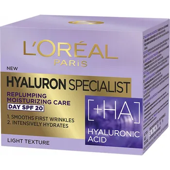 Pleťový krém Pleťový krém L'Oréal Paris Hyaluron Specialist SPF 20 denní krém 50 ml