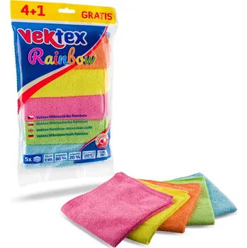 Utěrka Vektex Mikroutěrka Rainbow, 5 ks