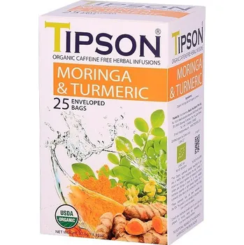 Speciální výživa BIO MORINGA AND TURMERIC - MORINGA A KURKUMA 25 sáčků TIPSON