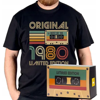 Pánské tričko Tričko jako dárek k 45. narozeninám retro ročník 1980 velikost 5XL + balení