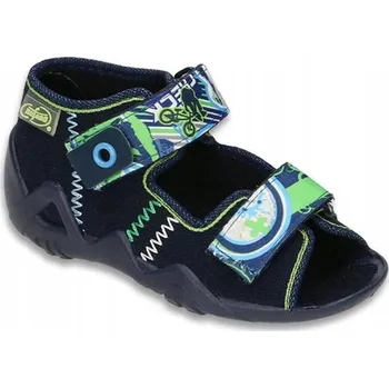 Chlapecká obuv Befado dětské sandály textilní modré velikost 20