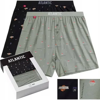Boxerky Atlantic Spodní Prádlo Boxerky černé, velikost XL