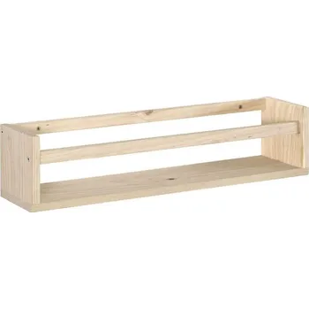 police Astigarraga Nástěnná police, 60 × 15 × 15 cm, borovicové dřevo, přírodní EMEP60.99