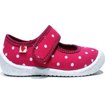 Dívčí bačkory Dívčí bačkory Anatomic FLEXIBLE RASPBERRY F013 vínová puntík Velikost: 36