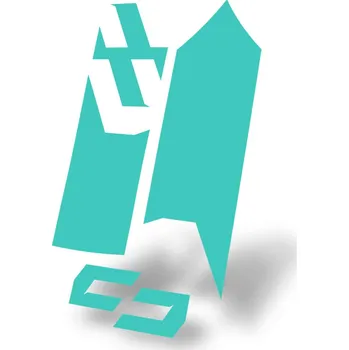 Blatník na kolo Unleazhed polep blatníku m02 skin sticker - turquoise