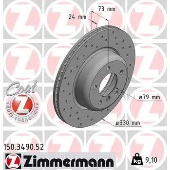 Brzdový kotouč Brzdový kotouč ZIMMERMANN 150.3490.52