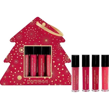Kosmetická sada PARISAX Sada lesků na rty Vánoční dekorace na stromeček 4 ks