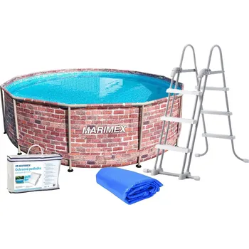 Bazén Marimex | Bazén Marimex Florida 3,66x0,99 m s příslušenstvím - motiv CIHLA | 19900086