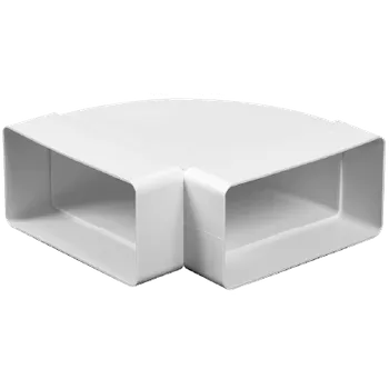 PVC hranaté koleno 90° vodorovné 120x60 mm KP120-24-90