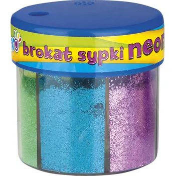 Dóza na potraviny Brokát sypký neon 6 barev 50 g, Creativo