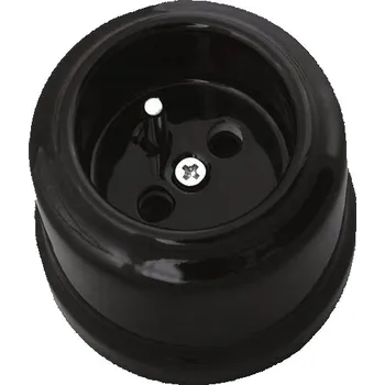 Elektrická zásuvka Černá nástěnná Elektrická Zásuvka TG ELECTRO