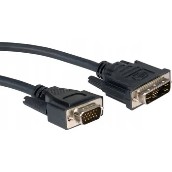 Video kabel ROLINE DVI - VGA kabel, DVI-A(M) / MD15HD, 5m