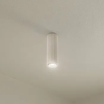 SOLLUX LIGHTING Stropní svítidlo Carbon, béžová barva, výška 20 cm, hliník 1 x 10 W LED - Doprava zdarma
