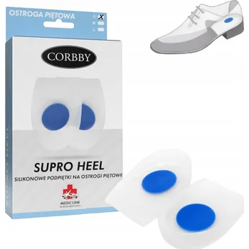 Vložka do bot Silikonové podpatěnky na patní ostruhy Corbby