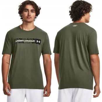 Pánské tričko Pánské funkční tričko Under Armour Camo Chest Stripe khaki, L i476_61935137