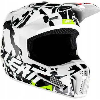 Helma na motorku LEATT Dětská MOTO helma 3.5 Zebra L