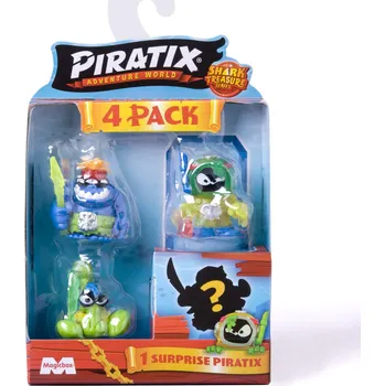 Figurka MagicBox - Piratix série 2 - Poklad žraloka - 4-PACK - sada 4 figurek