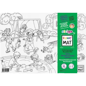Obraz Průhledná voděodolná podložka na omalovánky Strigo Funny Mat Dětské Hřiště