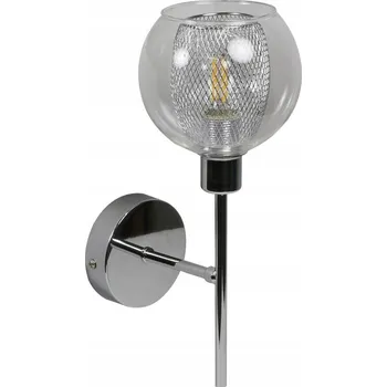 Nástěnné svítidlo Nástěnné svítidlo OZZO E14 CHROM STÍNÍTKO ČIRÉ Candellux