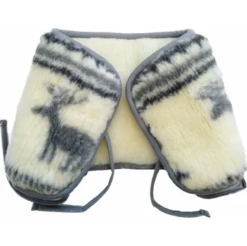 OVČÍ VĚCI Ledvinový pás z ovčího rouna oboustranný se vzorem Barva: Šedá