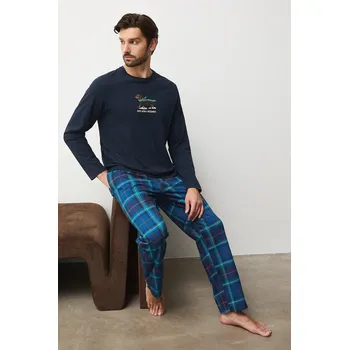 Pánské pyžamo Bavlněné pyžamo Medicine RW25-PJMA01 námořnická modř 59A, vel. XXL