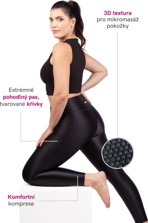 LIPOELASTIC Dámské kompresní legíny FLOW leggings Velikost: XL