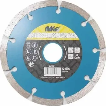 Příslušenství k nářadí MAGG Kotouč diamantový super tenký 125x22,2mm