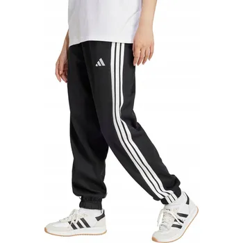 Dámské kalhoty Dámské kalhoty ADIDAS ESSENTIALS 3-STRIPES FLEECE volného střihu černé vel. L