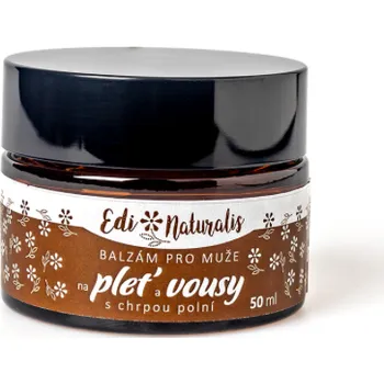 Pleťový krém BALZÁM NA PLEŤ A VOUSY S CHRPOU POLNÍ pro muže - 50 ml EDI NATURALIS