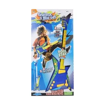 Hudební nástroj pro děti Lampy Baterie pro kytaru + mikrofon