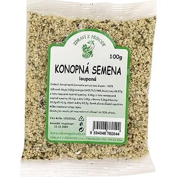 KONOPNÁ SEMENA - semínko loupané 100 g ZDRAVÍ Z PŘÍRODY