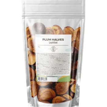 Sušené ovoce PLUM HALVES - ŠVESTKY lyofilizované 45 g BRAINMAX