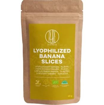 Sušená potravina LYOFILIZOVANÝ BANÁN plátky, 45 g BRAINMAX