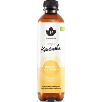 kombuchy Puhdistamo Kombucha BIO 370ml ginger lemon (Bio Kombucha zázvor-citrón)