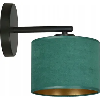Nástěnné svítidlo Emibig HILDE K1 BL GREEN Nástěnné svítidlo Lampa Ocel lakovaná stínidlo Černá